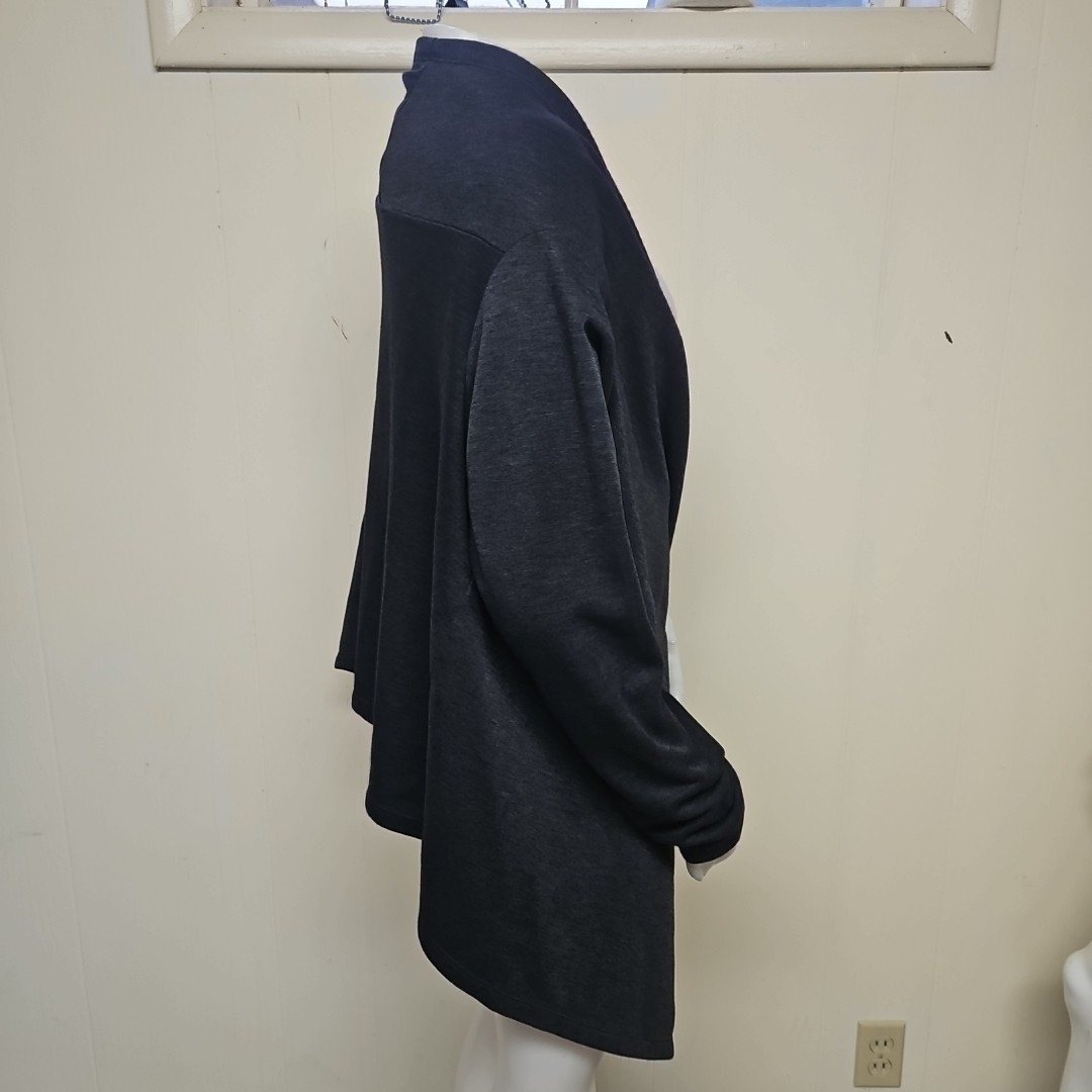 Arc’teryx Nyara Wrap Sweater Womens M Gray Open Front Cardigan Cape Jacket