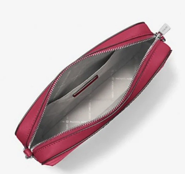 Michael Kors Jet Set Item Large Crossbody Dark Raspberry New With Tags $398