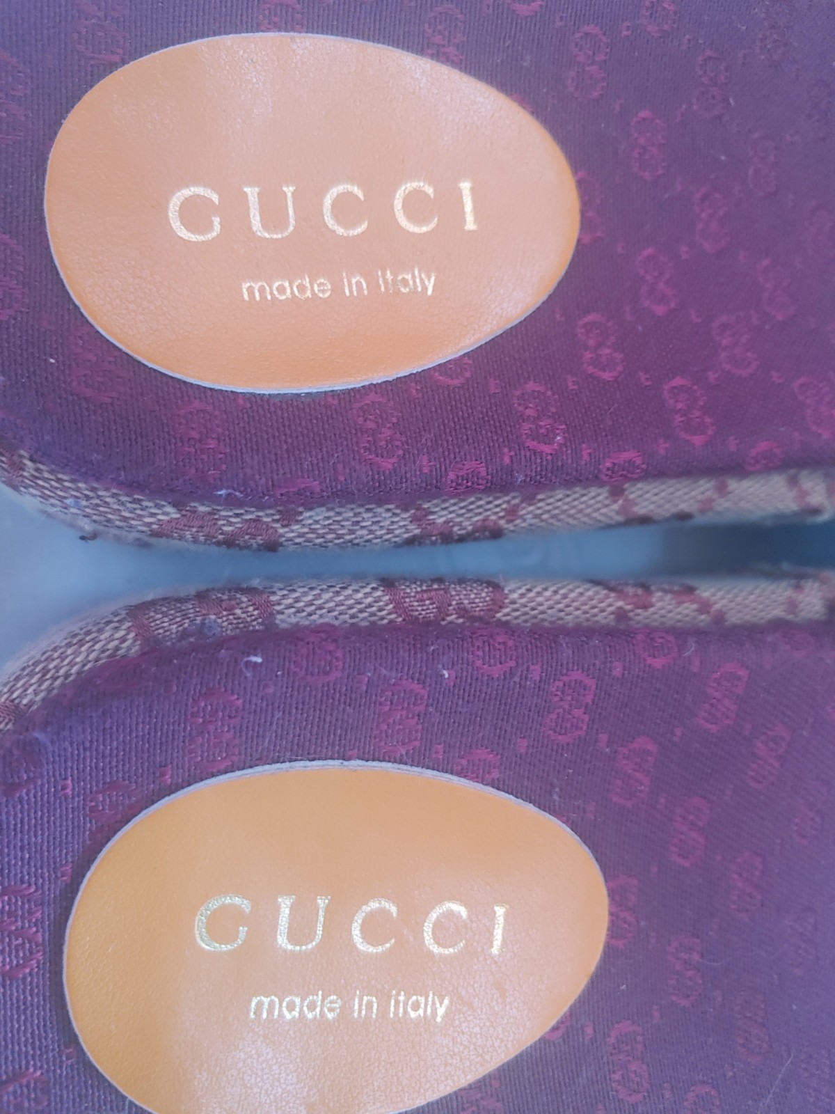 Gucci Logo Angelina GG Platform Slide Sandals Shoes Womens Size 10-10.5 Slip On