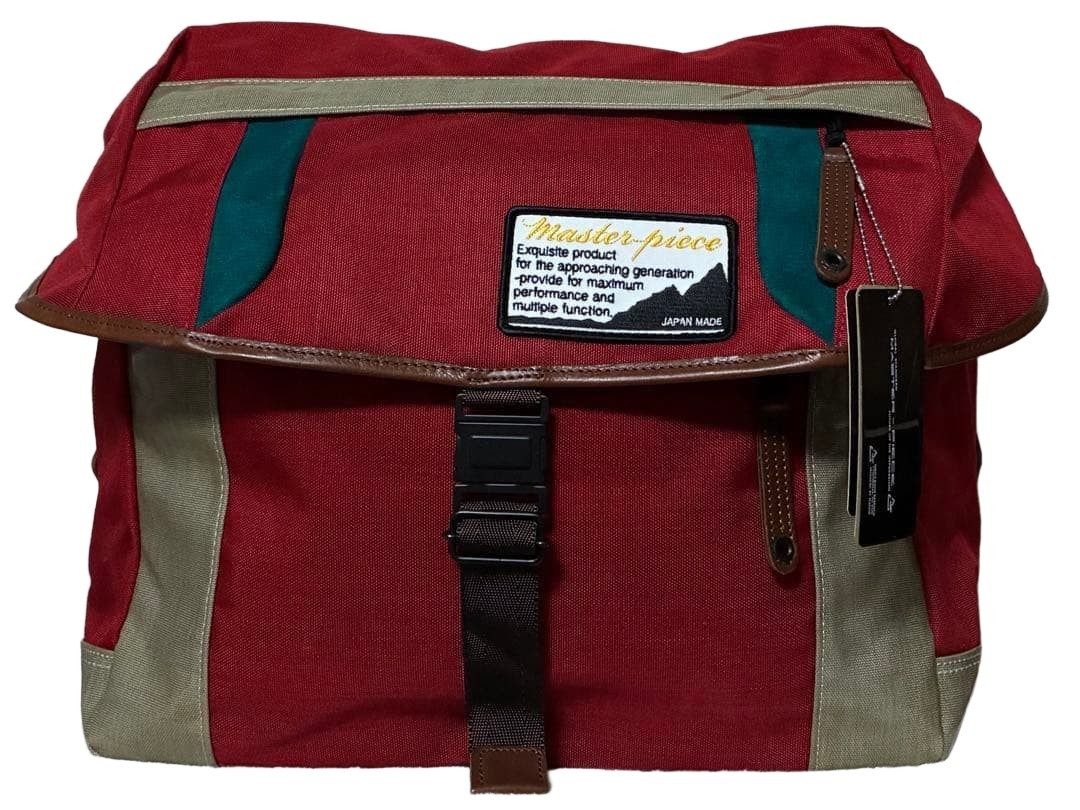 Master-piece Messenger Bag Black Polyester 7.9 inches Compact Design