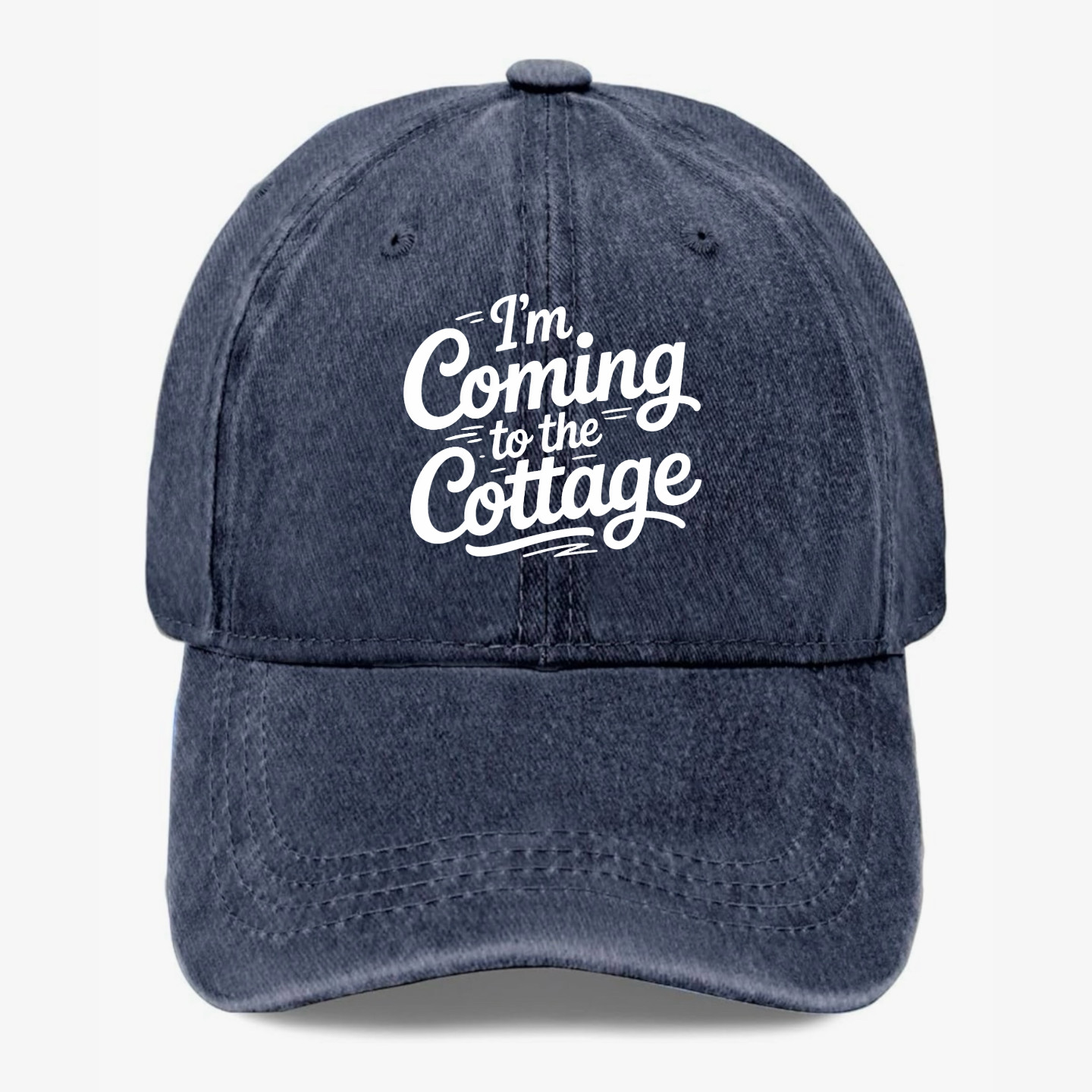 I’m Coming to the Cottage Hat Funny Lake House Vacation Baseball Cap Gift