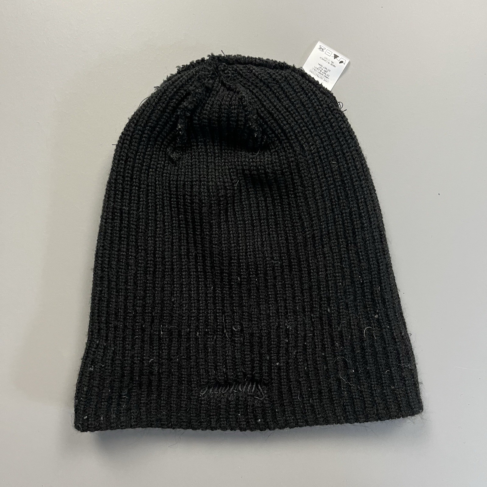 Supreme Hat Gauge Beanie Knit OSFA Black Cuffed Embroidery Logo Winter Hypebeast