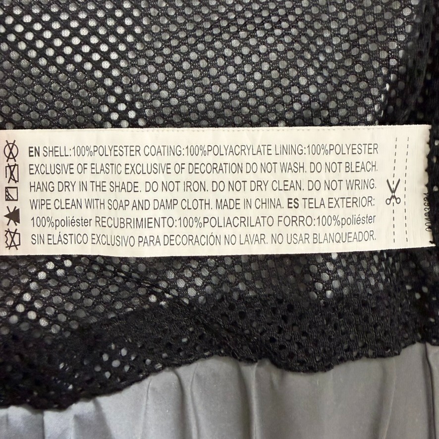 Forever 21 Reflective Hooded Windbreaker Jacket Full Zip Gray Women’s M