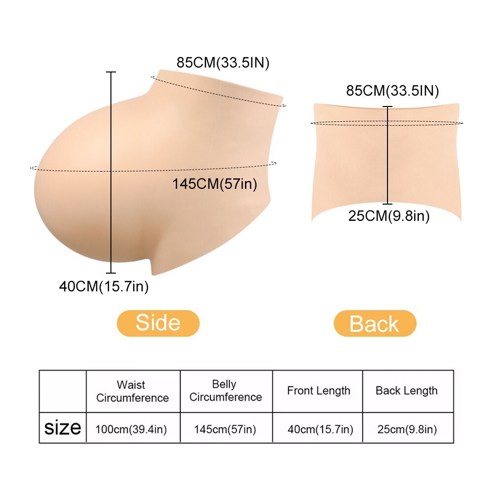 Silicone Fake Belly Multiple Births Oversized Pregnant For Cosplay Transgender
