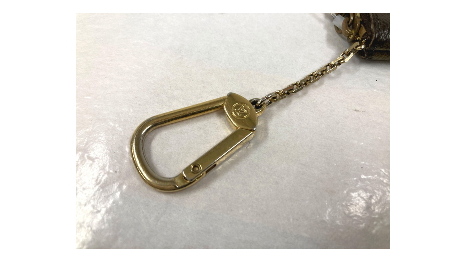 Louis Vuitton M62650 Monogram Pochette Cles Key ring Chain Coin case (Excellent)