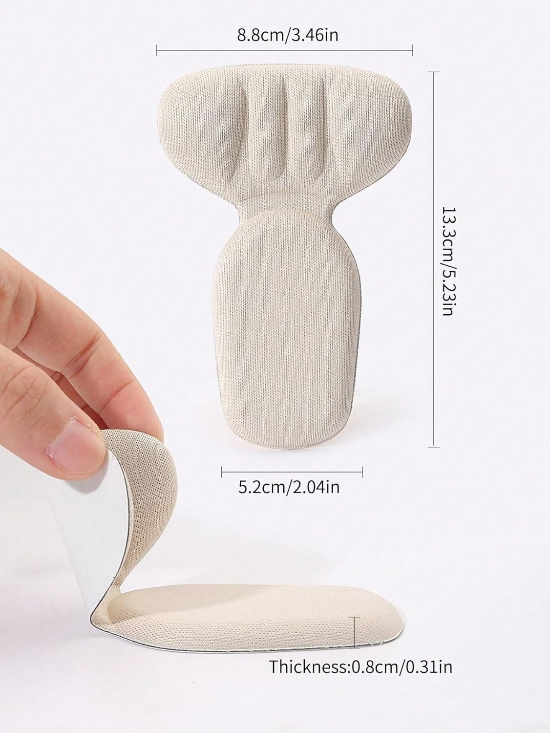 High Heel Cushion Insert Pad Shoe Liner Grip AntiSlip Insoles (4Pairs)