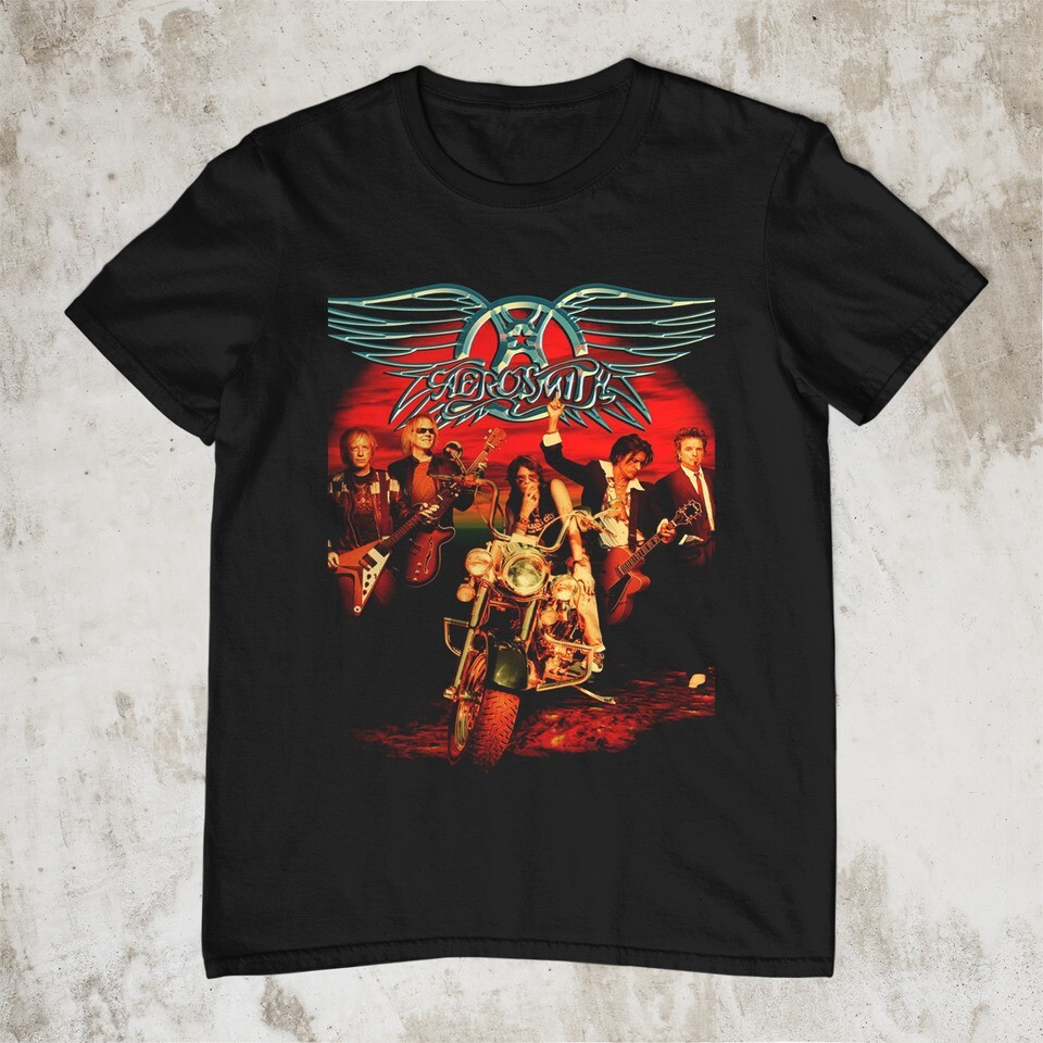 Aerosmith 5-Band Member T-Shirt Gift For Fan Black All size S-5XL
