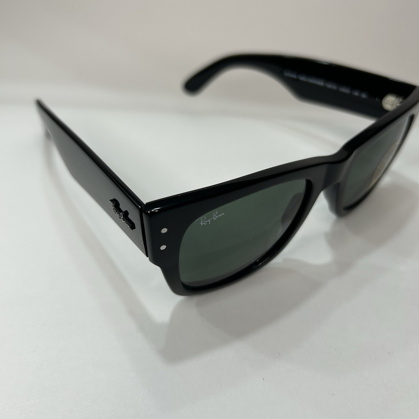 NEW Mega Wayfarer Ray-Ban RB0840S 901/31 51-21 Unisex Sunglasses – Black/Green
