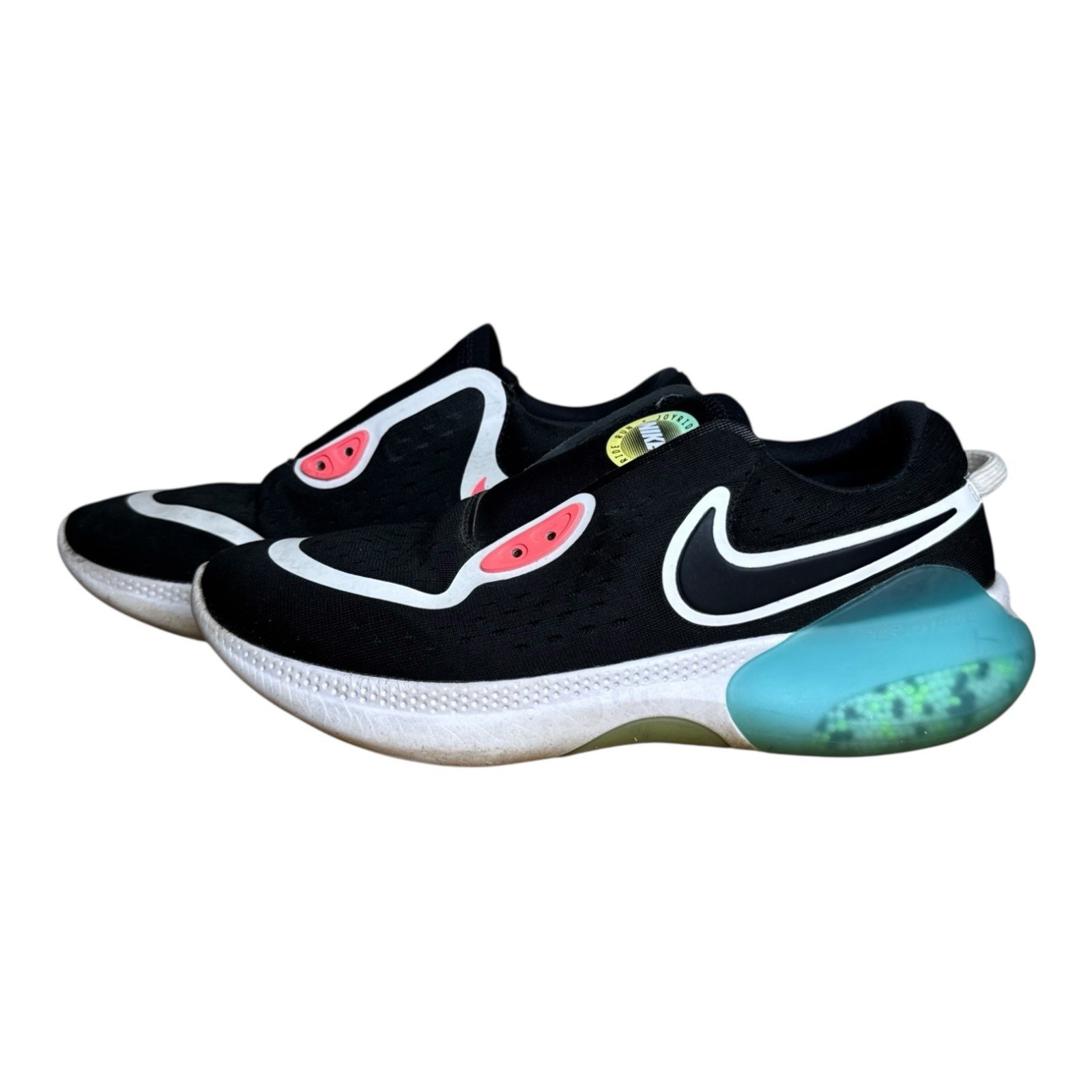 Nike Joyride Dual Run Mens Size 9.5 Black White Ice Blue Running Shoes Sneakers