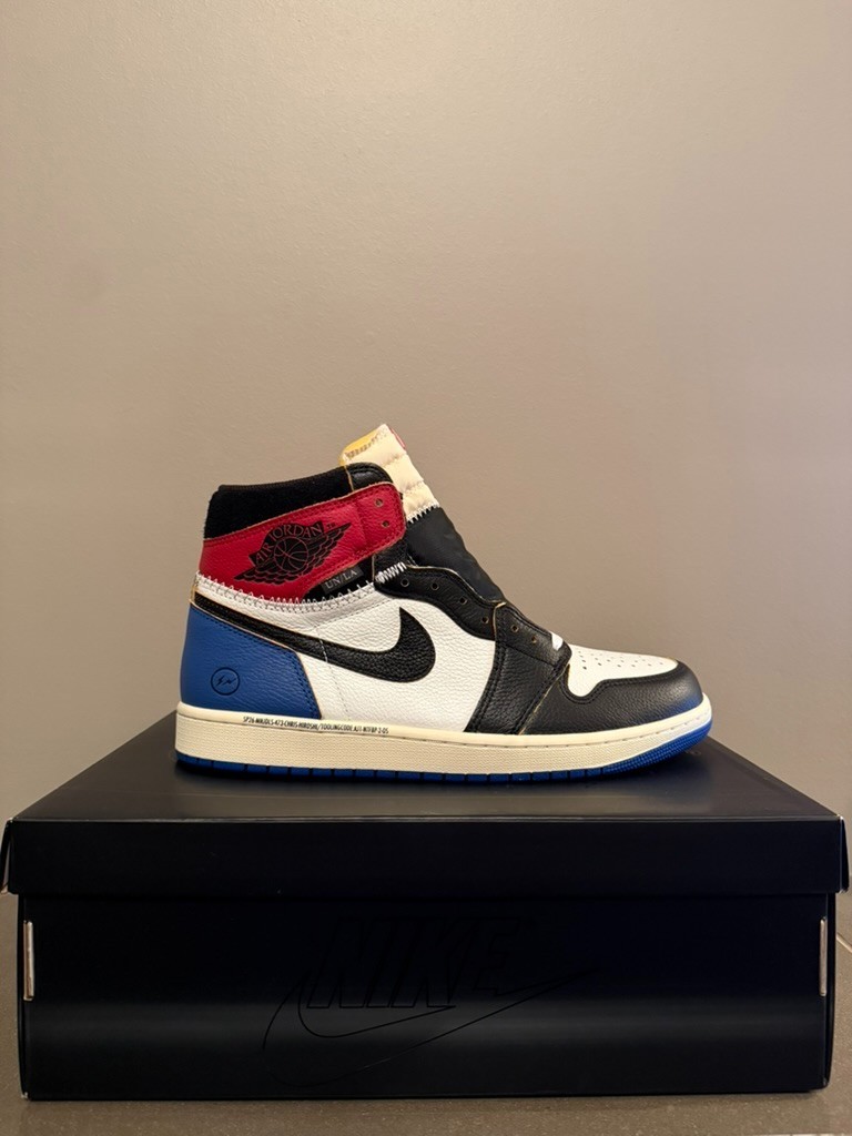 Fragment Design x Air Jordan 1 Retro High OG Varsity Red US 10.5 IO7847-002