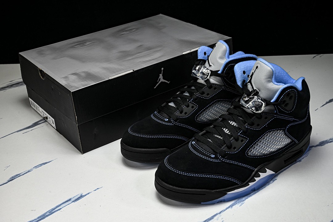 AJ 5 Retro Black University Blue (2026) DD0587-008 Men’s Athletic shoes Size