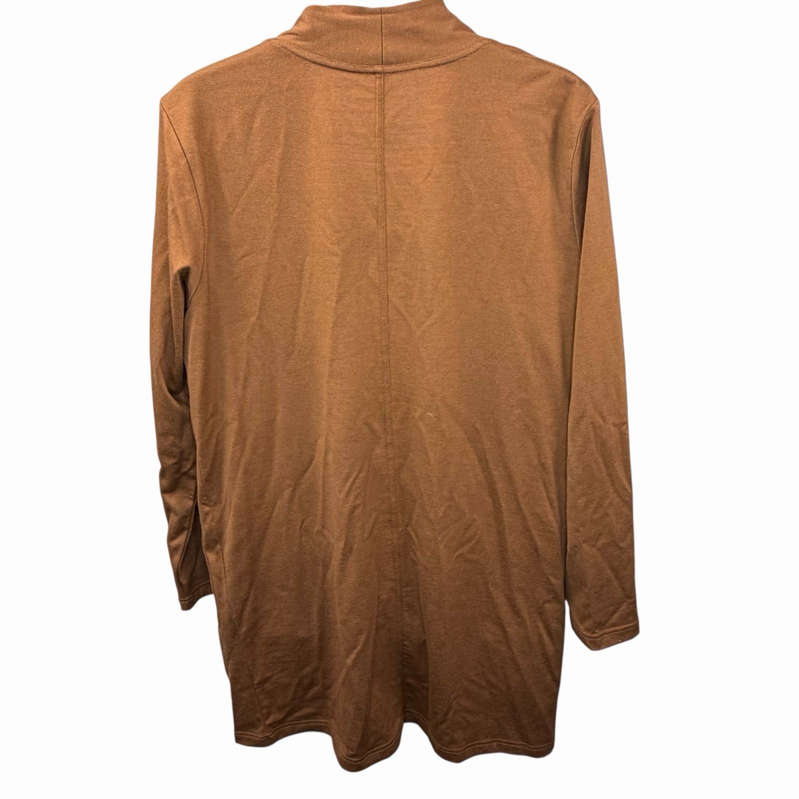 Wool X Women’s Brown 100% Merino Wool Open Long Cardigan Size L
