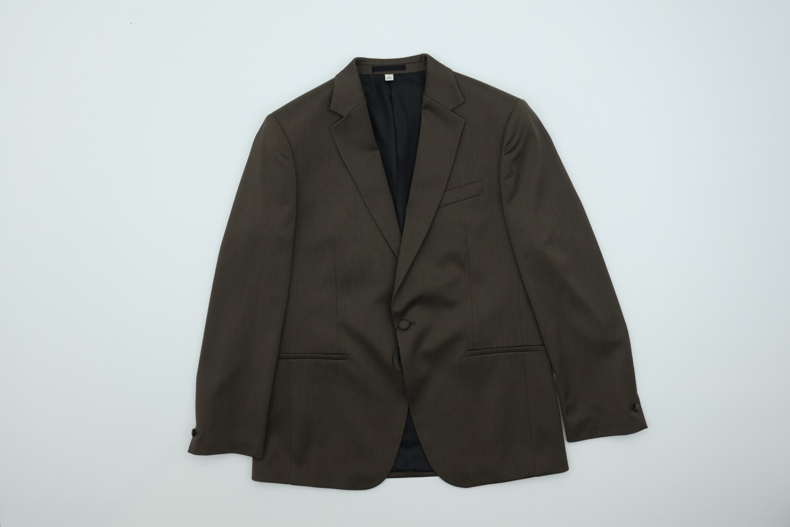 Marks & Spencer Men’s Blazer Size 42 Mole Brown Lined Pockets Button New