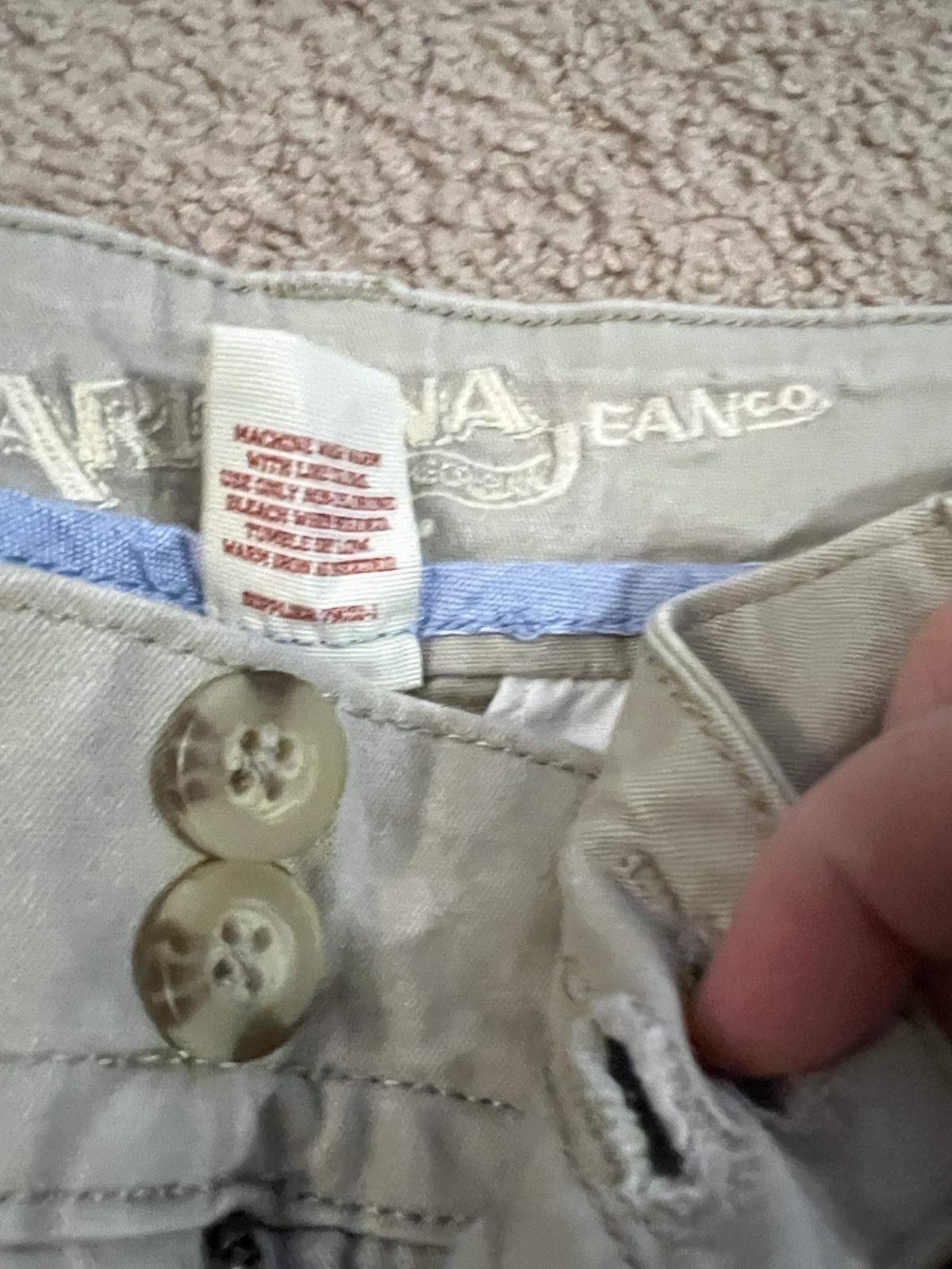 Arizona Jeans Women’s Khaki Tan Pants Size 7 Short Pockets