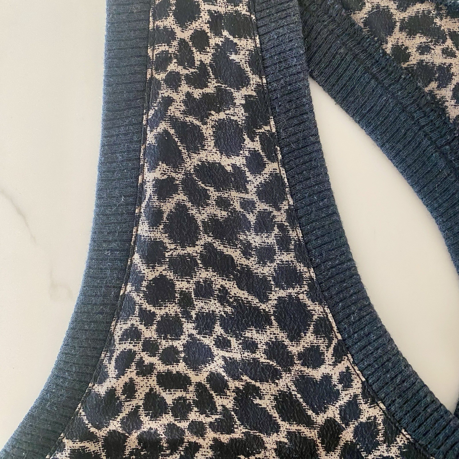 Joie Alicia Caviar Leopard Silk Racerback Tank with Side Pocket, size S