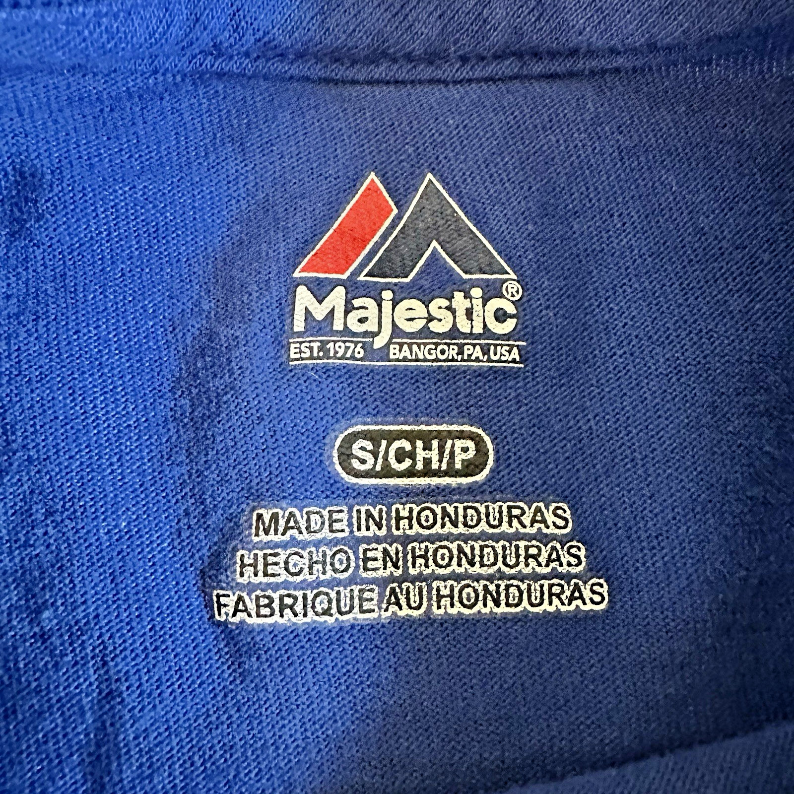 Majestic Men’s Blue Basic T Shirt size S- #0333
