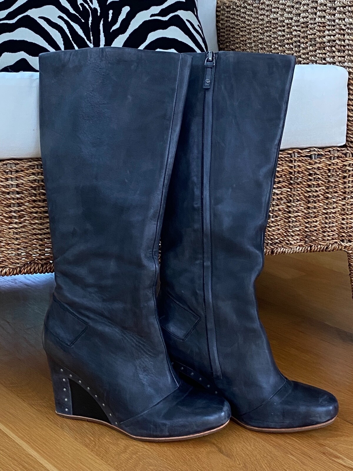 UGG Kendric Leather Boots with studded heel