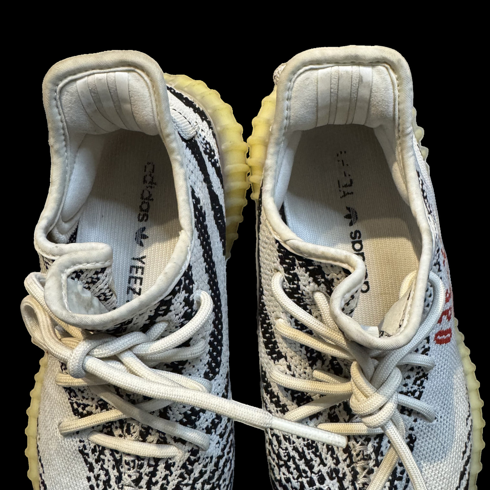 Adidas Yeezy Boost 350 V2 Zebra Shoes Mens Size 6.5 White Sneakers CP9654