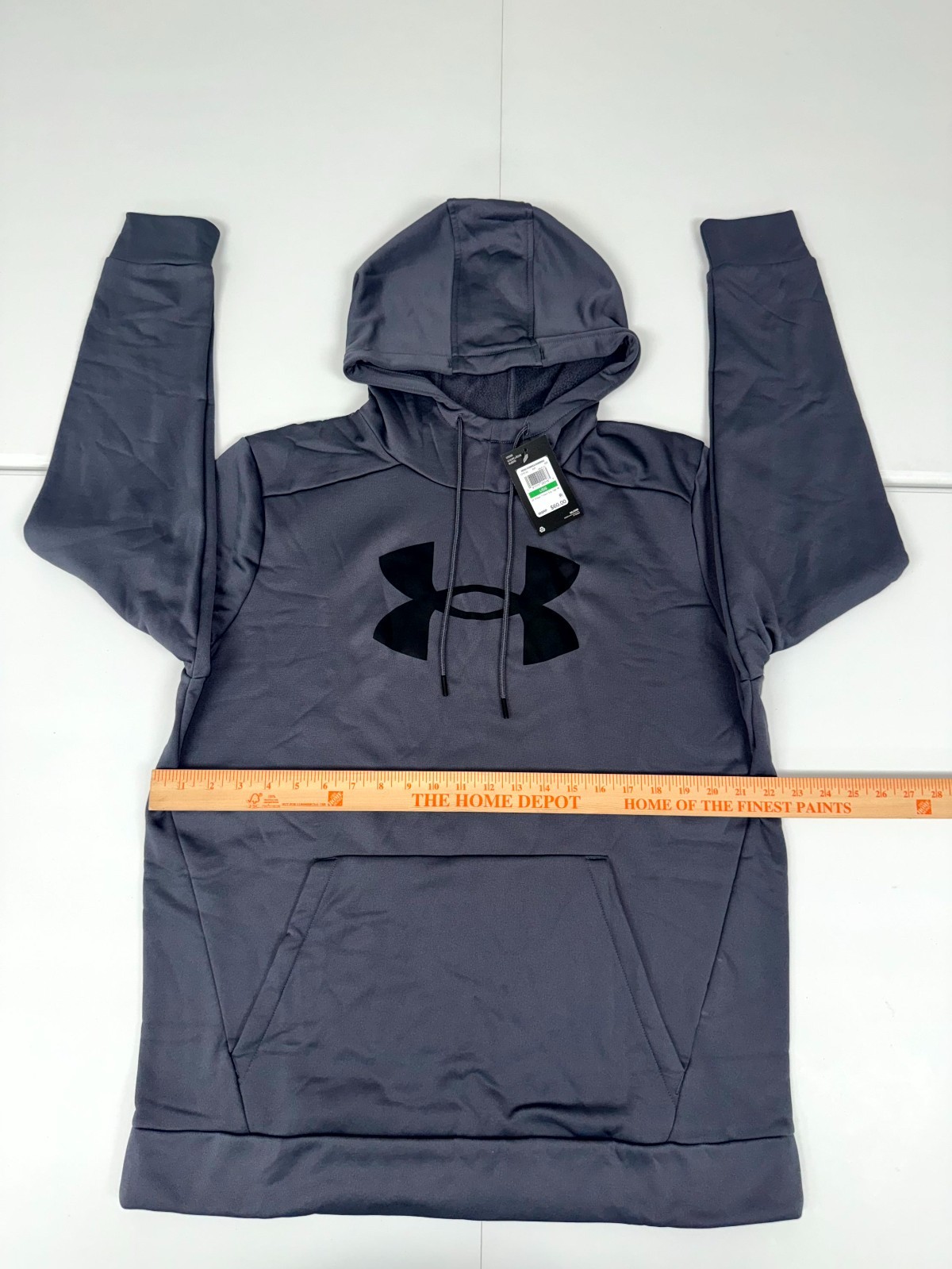 Under Armour Fleece Big Logo Hoodie Mens Gray 1379743 Pick Size NWT $60