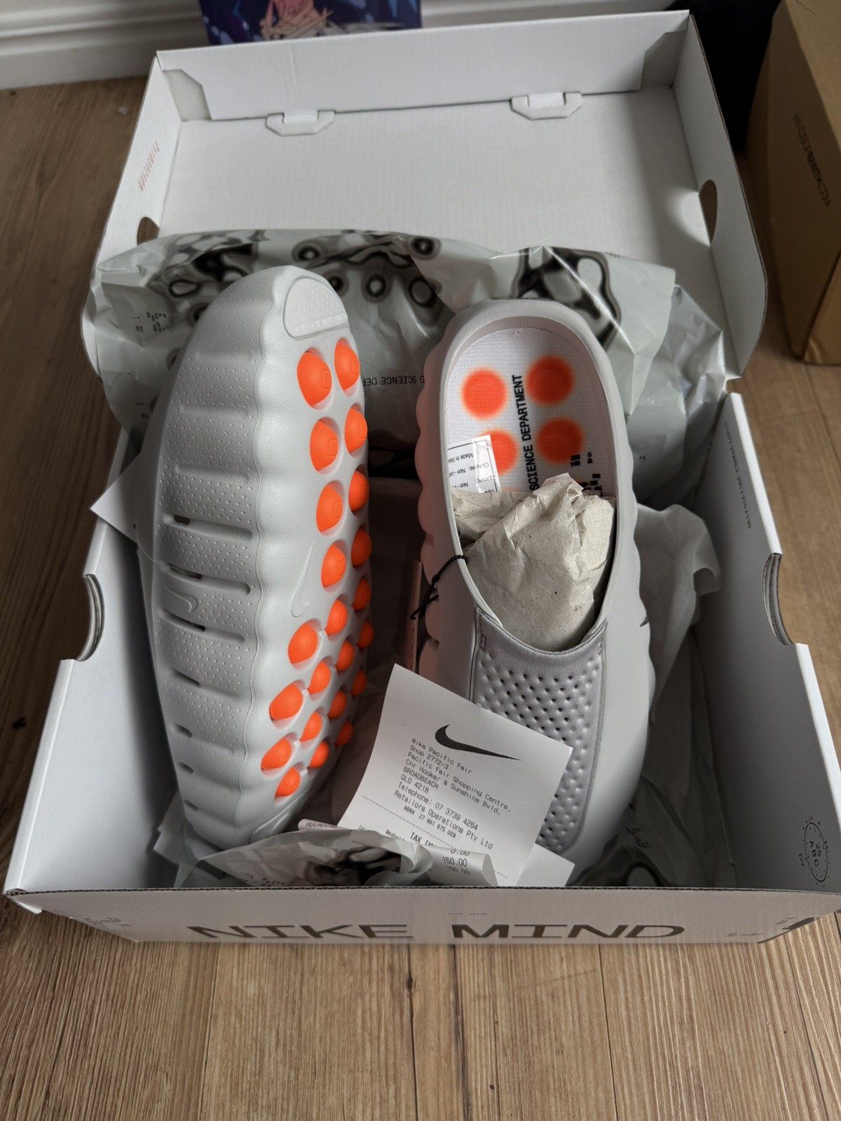 Nike Mind 001 LT SMOKE GREY/CHROME US 8 ✅