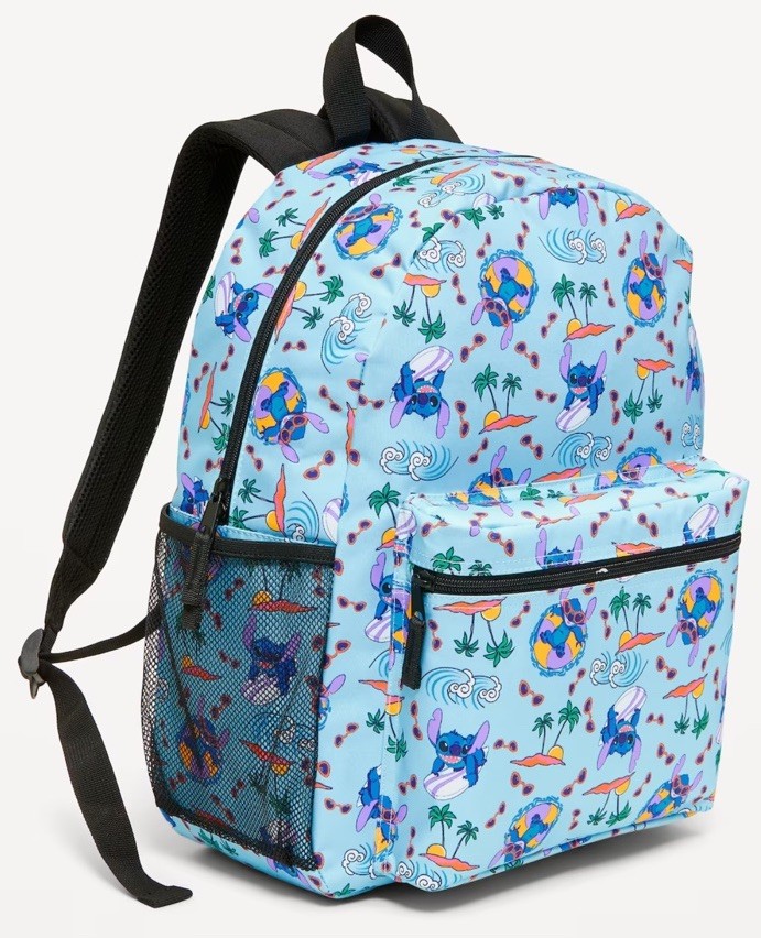 NWT Old Navy School Backpack Bag 16 x 12 x 4.5″ Disney Lilo & Stitch
