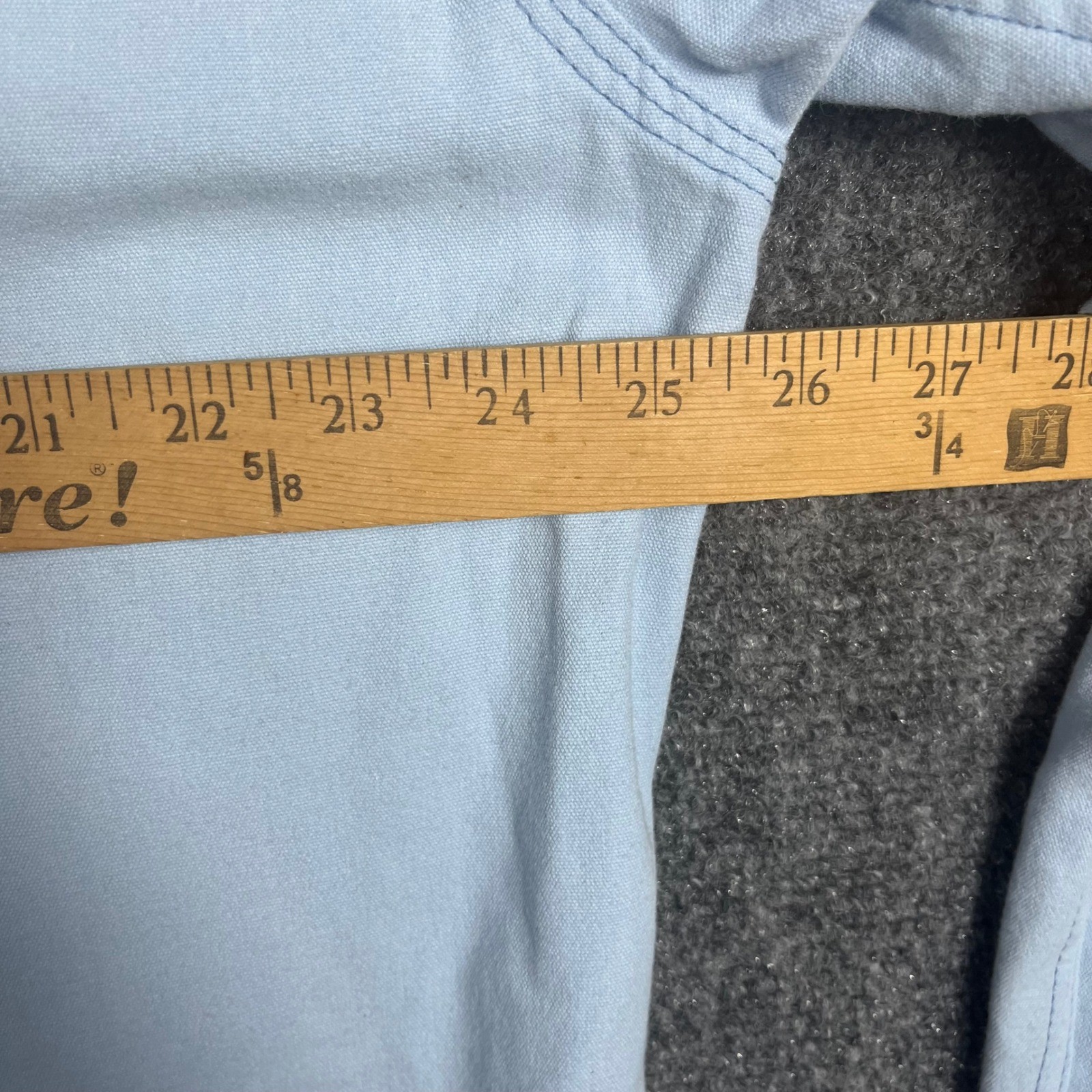 Tyndale FRMC Flame Resistant Work Shirt Mens XL Long Light Blue CAT 2 Arc 9.1