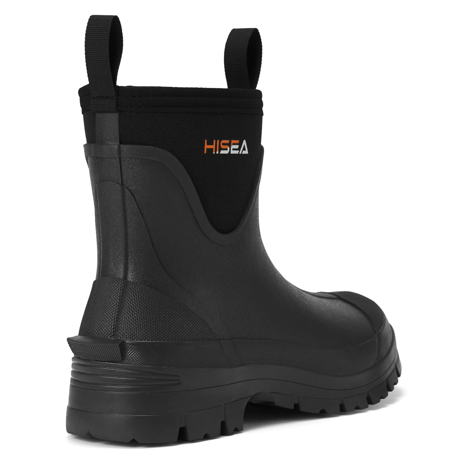 HISEA Men Waterproof Slip On Chelsea Rain Boot Steel Shank Garden Work Ankle Boo