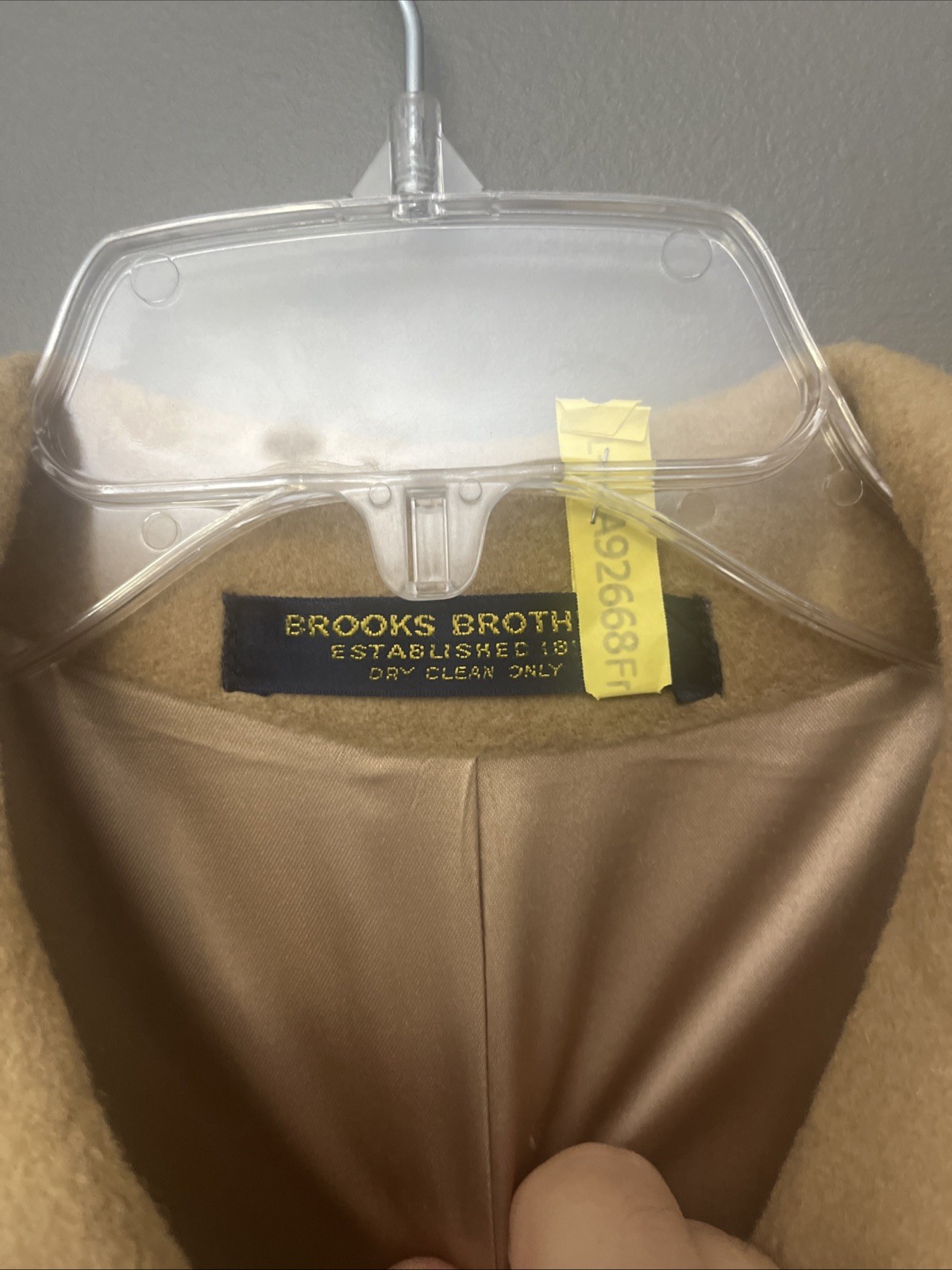 VINTAGE BROOKS BROTHERS MEN’S CAMELS HAIR DOUBLE BREASTED COAT