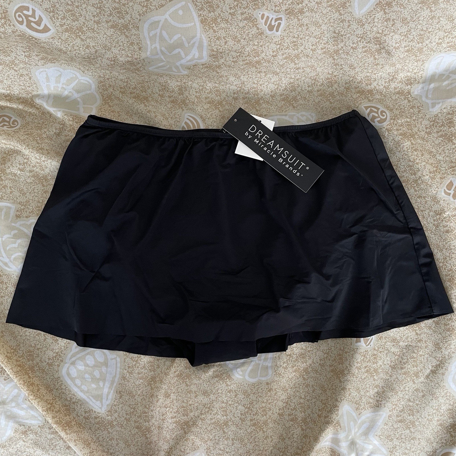 Dreamsuit by Miracle Brands Slimming Control Solid Swim Bikini Skirt Size 10