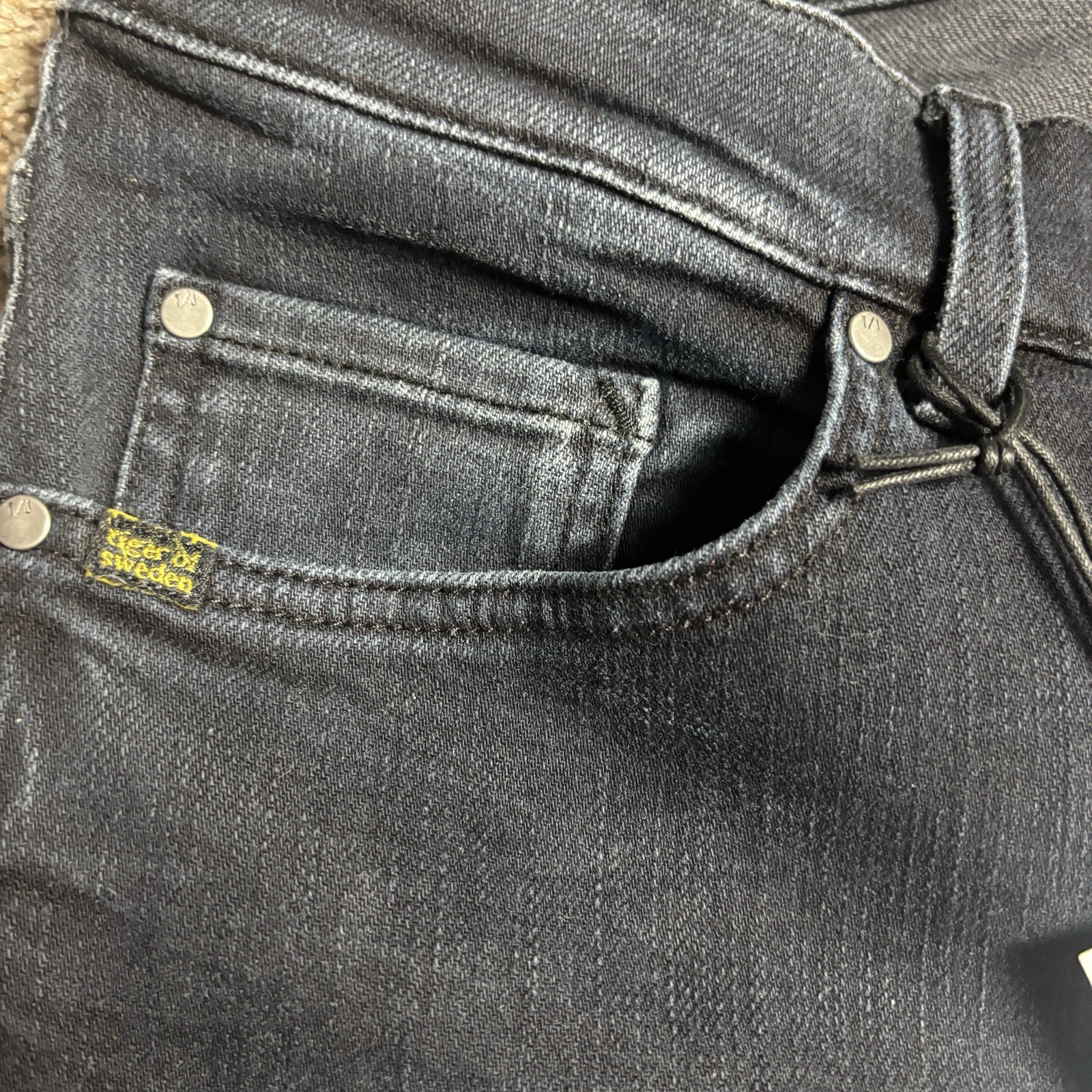 Tiger of Sweden Men’s Slim Skinny Dark Wash Blue Denim Jeans Size 34