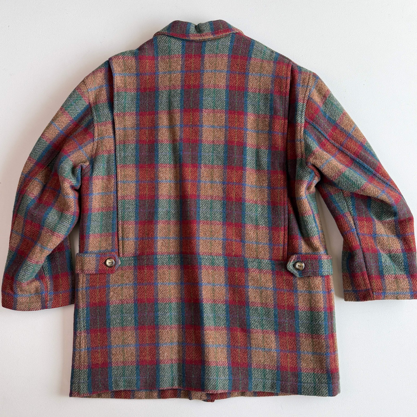 Paul Stuart (52IT / L) Plaid Wool Quilt Lined Hunting Chore Coat