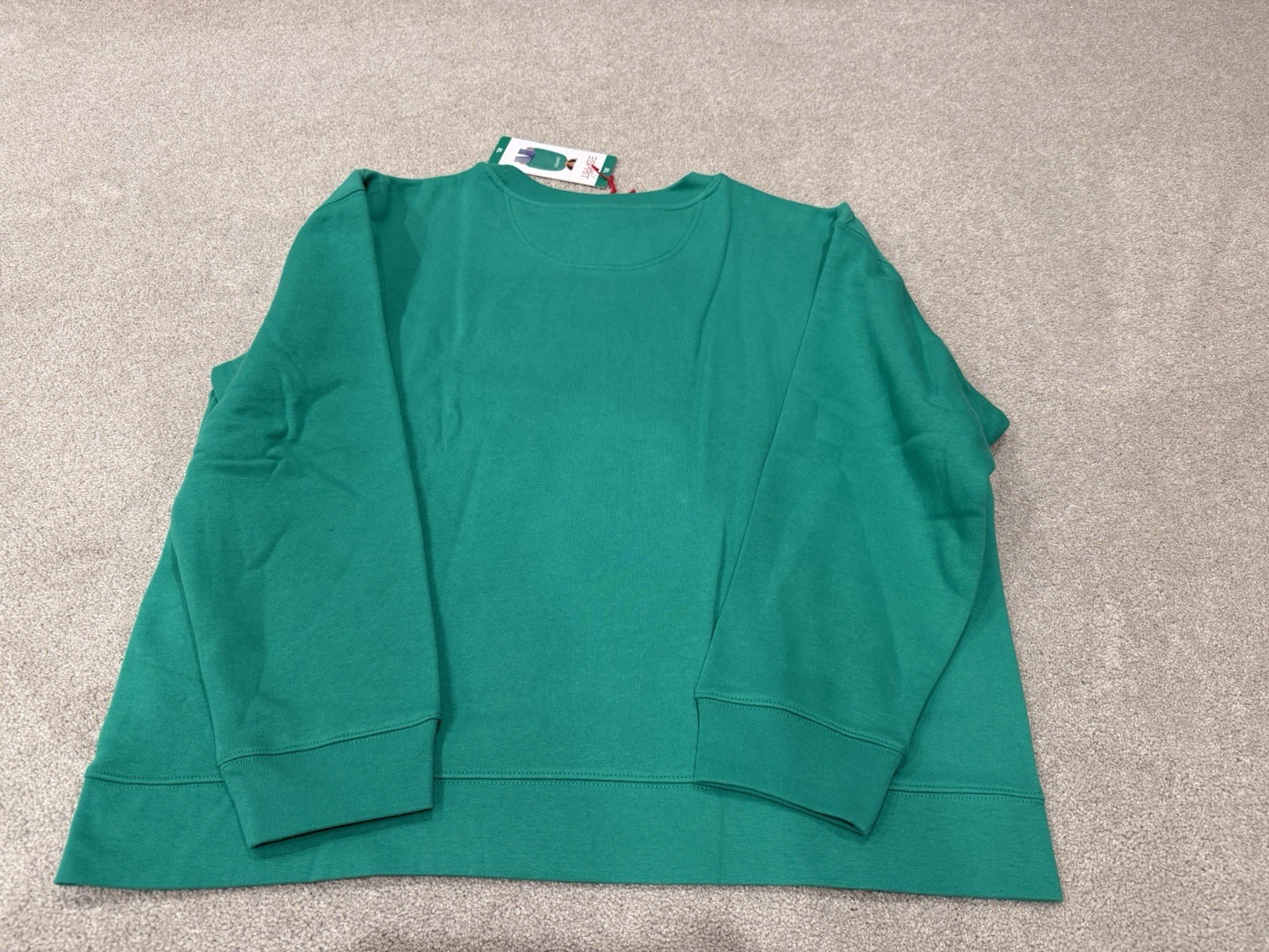 ESPRIT Sweatshirt White Green Blue Retro Logo Size XL X-Large Women’s – 3 Pack