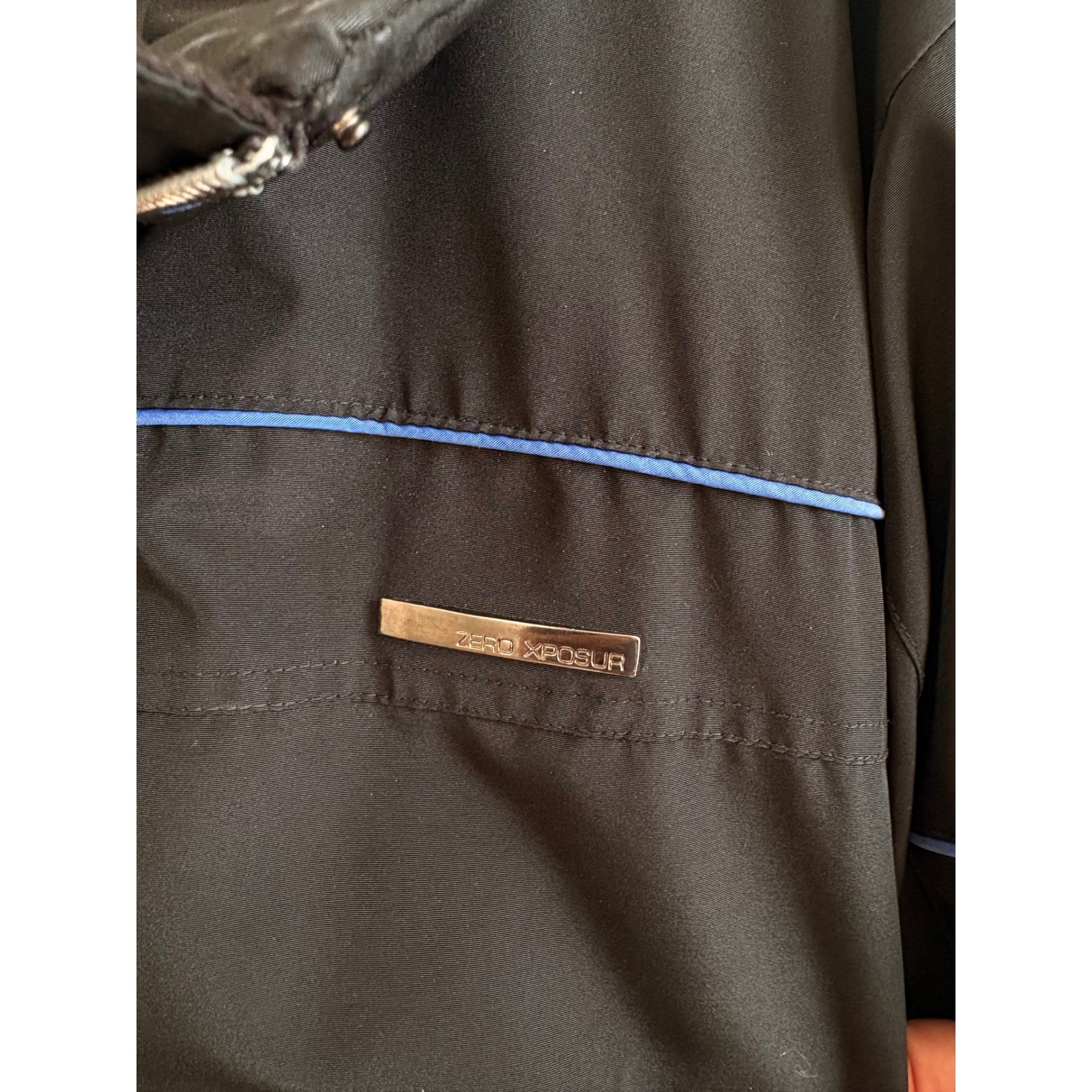 ZeroXposur Womens Black Blue Element Protector Activewear Ski Jacket Lg 12/14