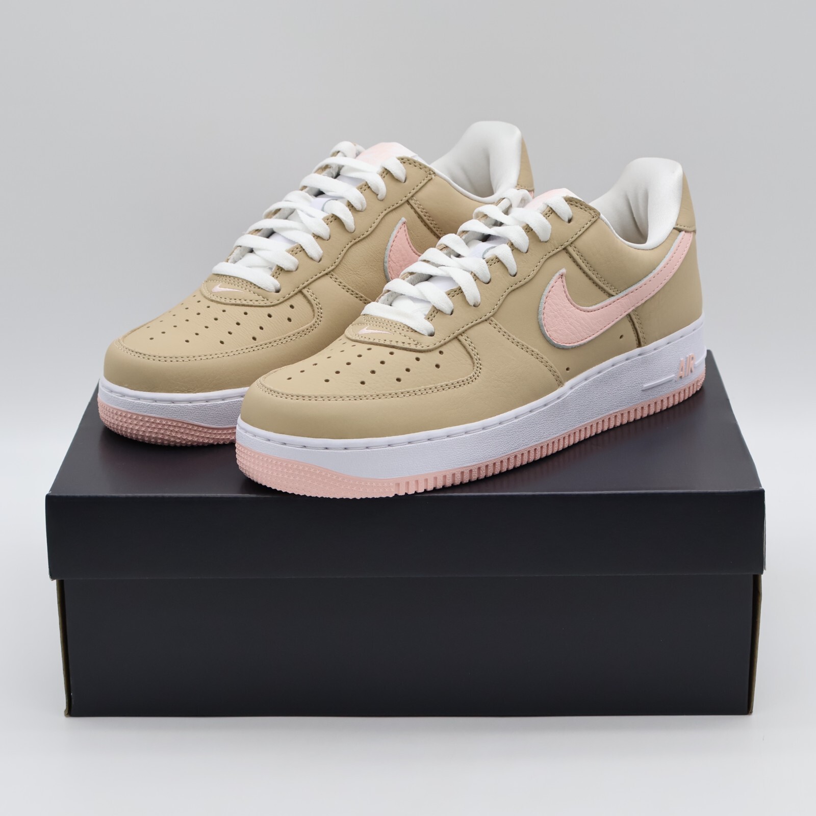845053-201 Nike Air Force 1 Low Retro Linen Atmosphere True White Pink (Men’s)