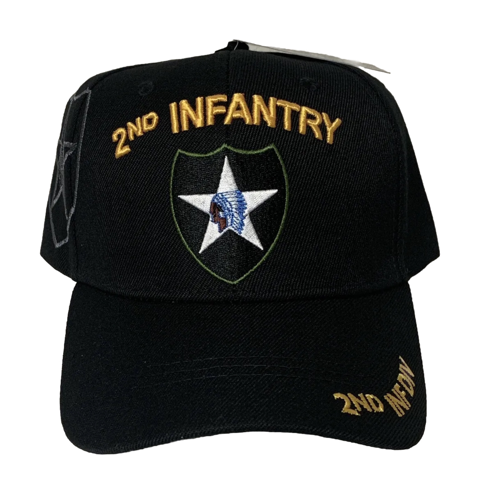U.S. ARMY 2nd INFANTRY INF DIVISION DIV Second To None INSIGNIA EMBLEM CAP HAT