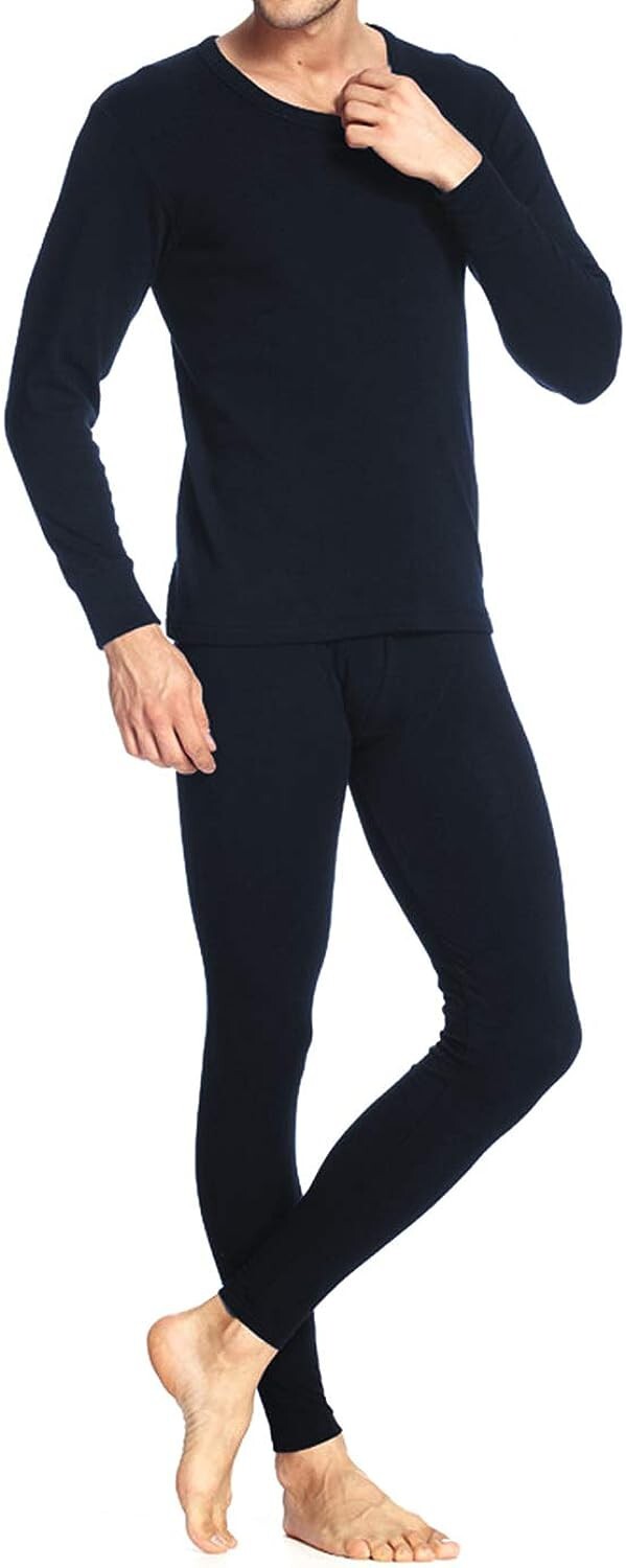Men’s Thermal Underwear Set Long Johns Ultra Soft Lightweight Thin Base Layer