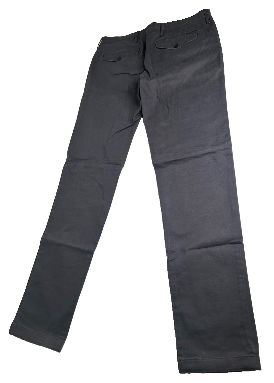 Burberry Brit Men’s Straight Leg Chino Trousers – Dark Grey / Charcoal 30×32