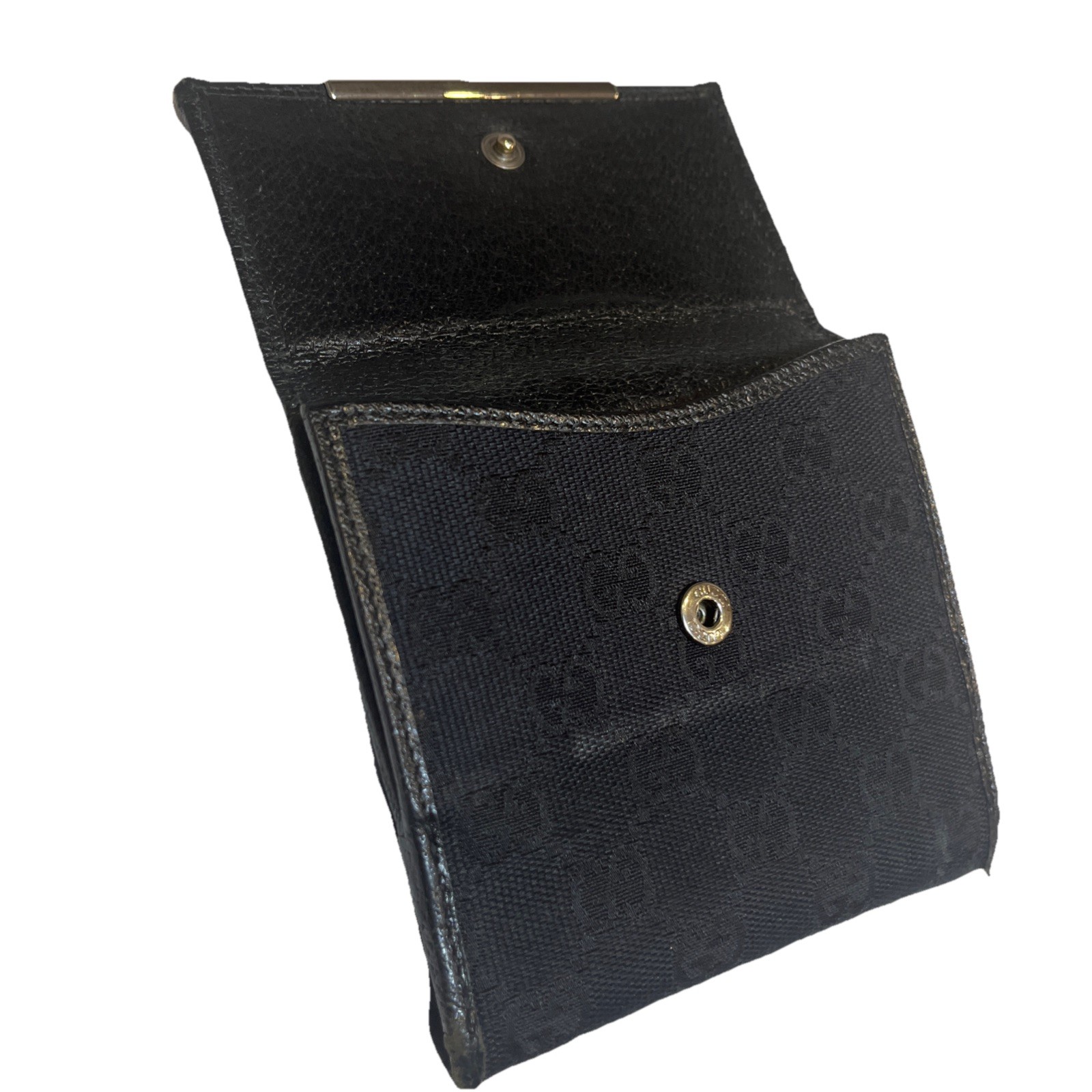 Gucci GG Canvas bifold wallet black
