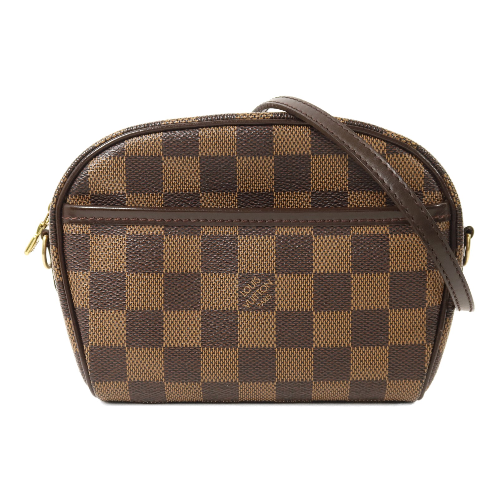 LOUIS VUITTON LV GHW Pochette Ipanema Shoulder Bag N51296 Damier Brown