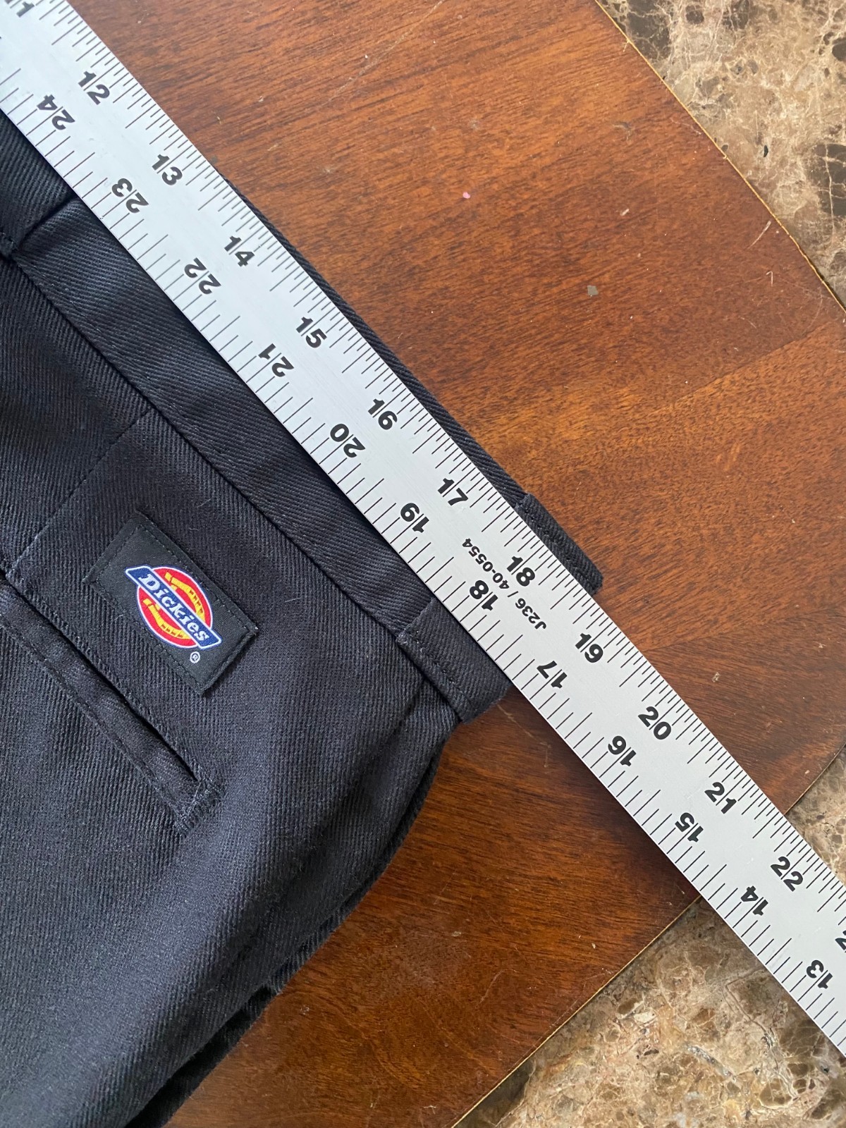 Cropped DICKIES Original 874 Black Work Pants 36×24 (Altered inseam length)