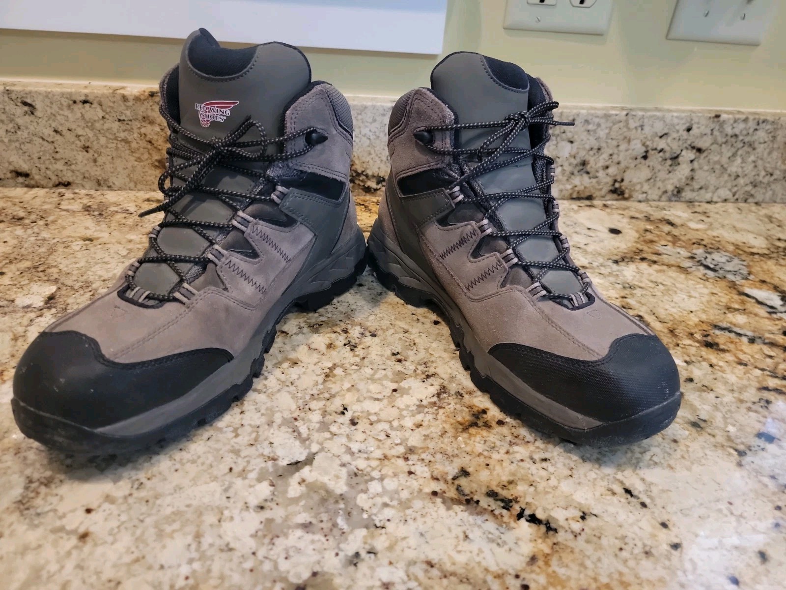 Red Wing 6670 Brown Suede Waterproof Hiking Work Steel Toe Boots Mens 12 D