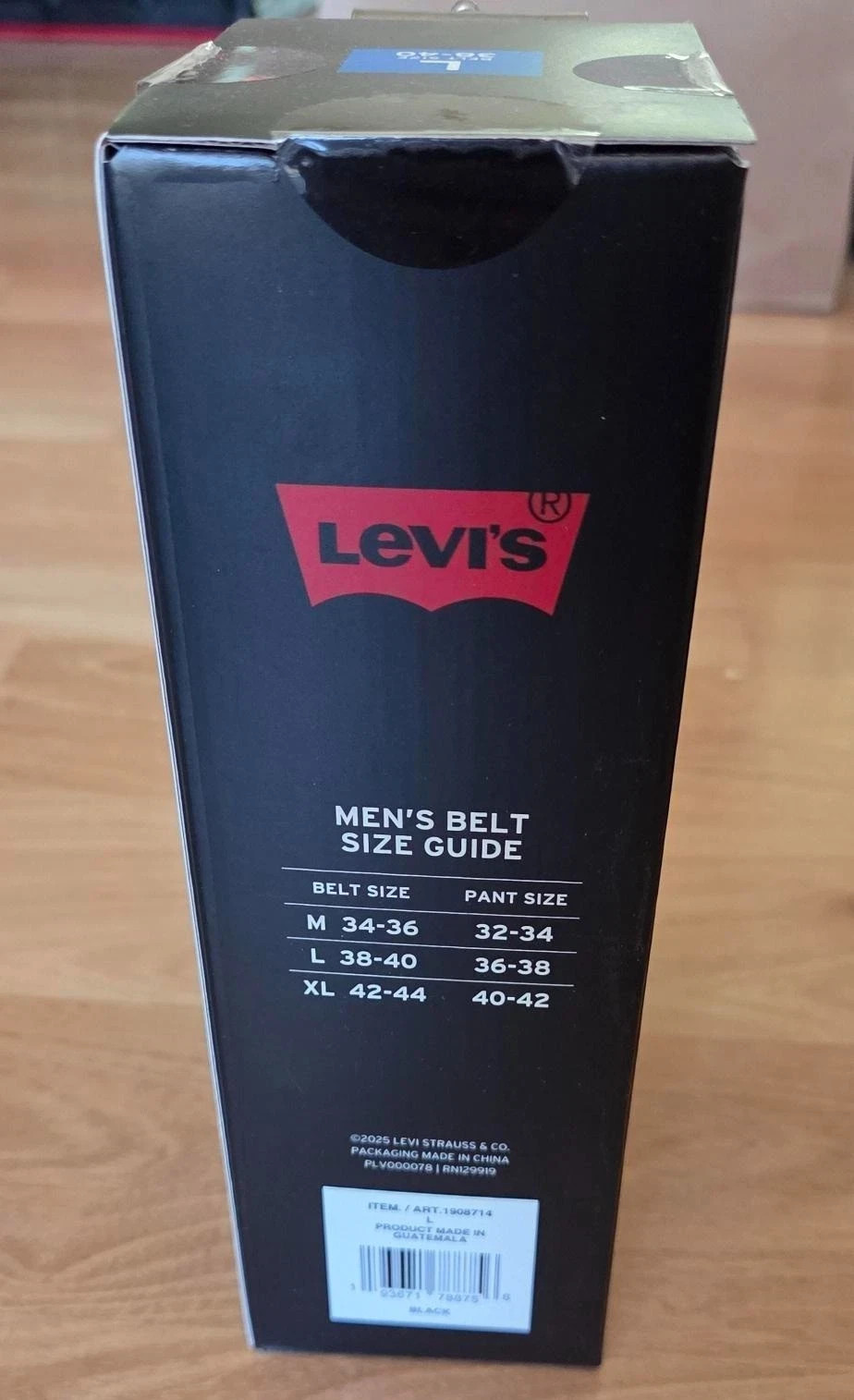Levi’s Men’s Leather Belt – 100% Genuine Leather – Various Size – New- Free Ship