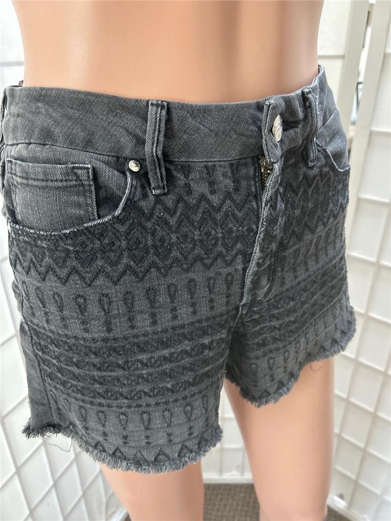 Women’s Jessica Simpson 27 Charcoal Black Uptown High Rise Shorts