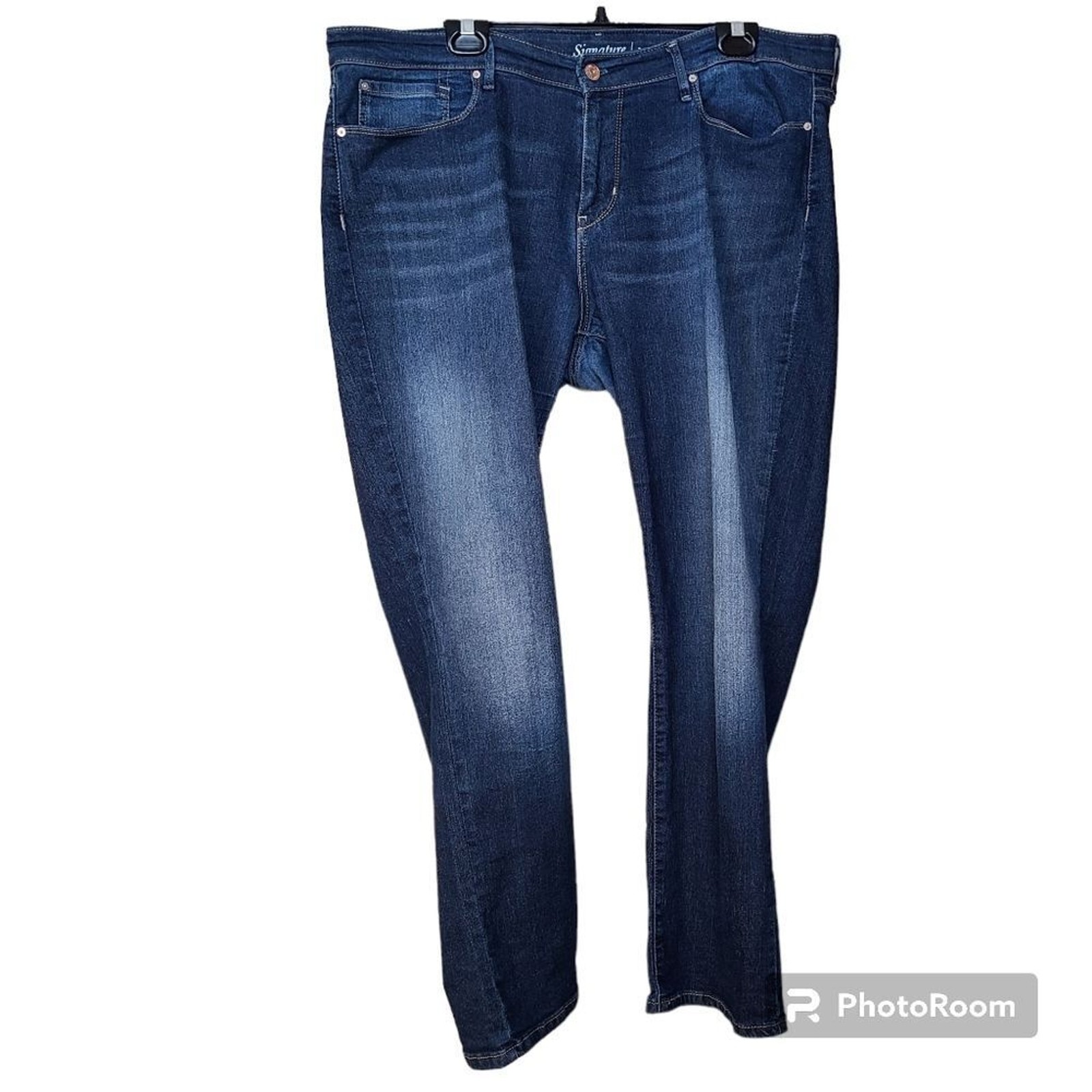Levi’s Womens Size 20M Modern Slim Skinny Jeans Dark Blue Denim Worn-in Fade