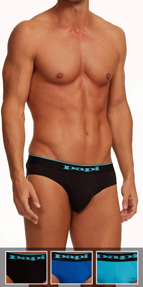 Papi Men’s 3-Pack Cotton Stretch Brief – 980403