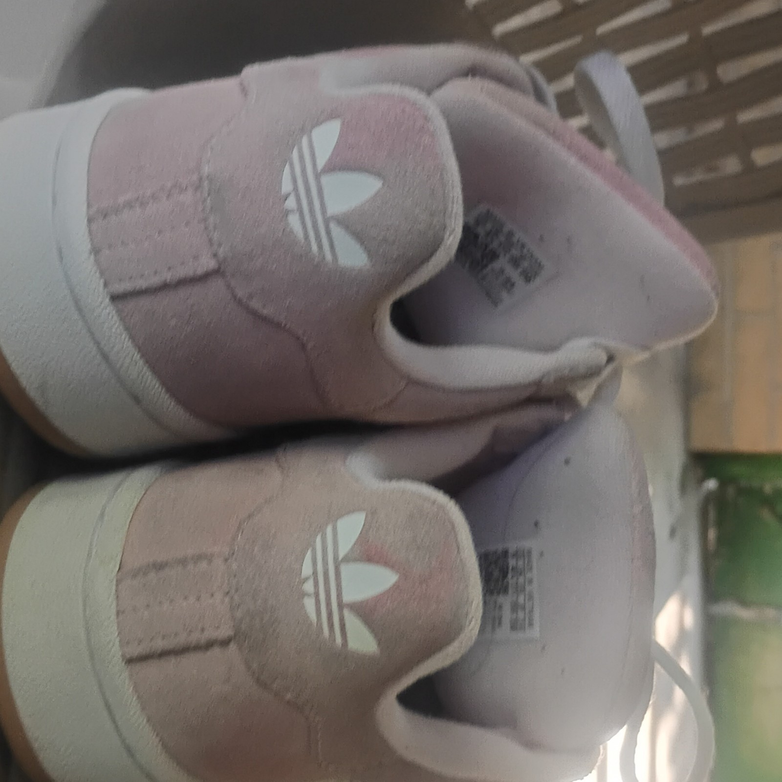 adidas Campus Unisex Kids Pink/White Suede Low Top Sneakers US 5 EU 37 1/3