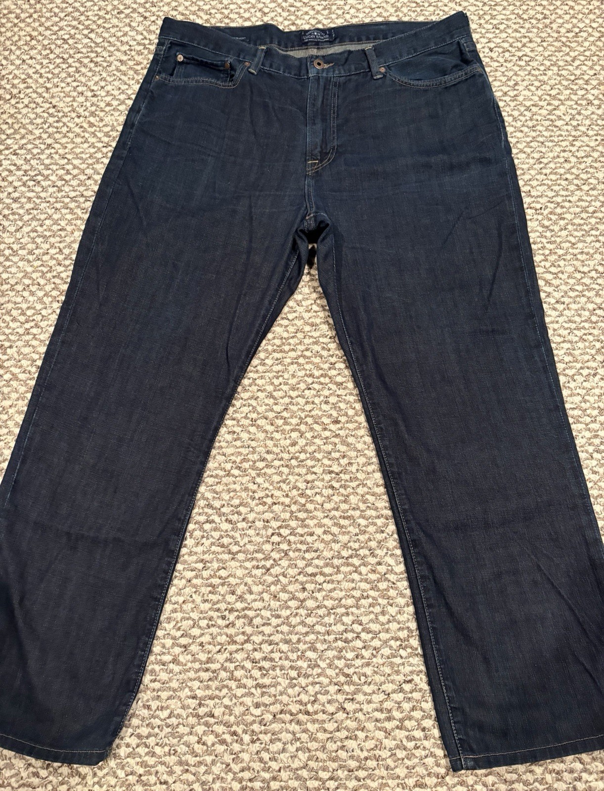 Lucky Brand 363 Men’s Vintage Straight Fit Blue Jeans 38×30