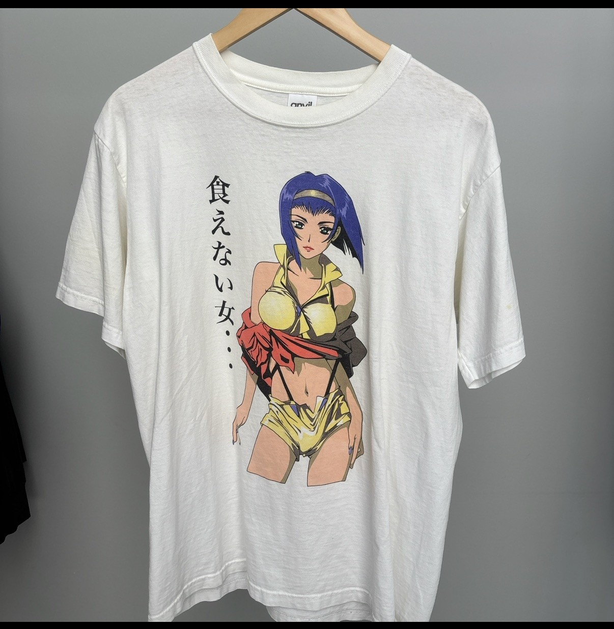 Vintage Cowboy Bebop Faye Valentine T-Shirt Size medium Extremely rare