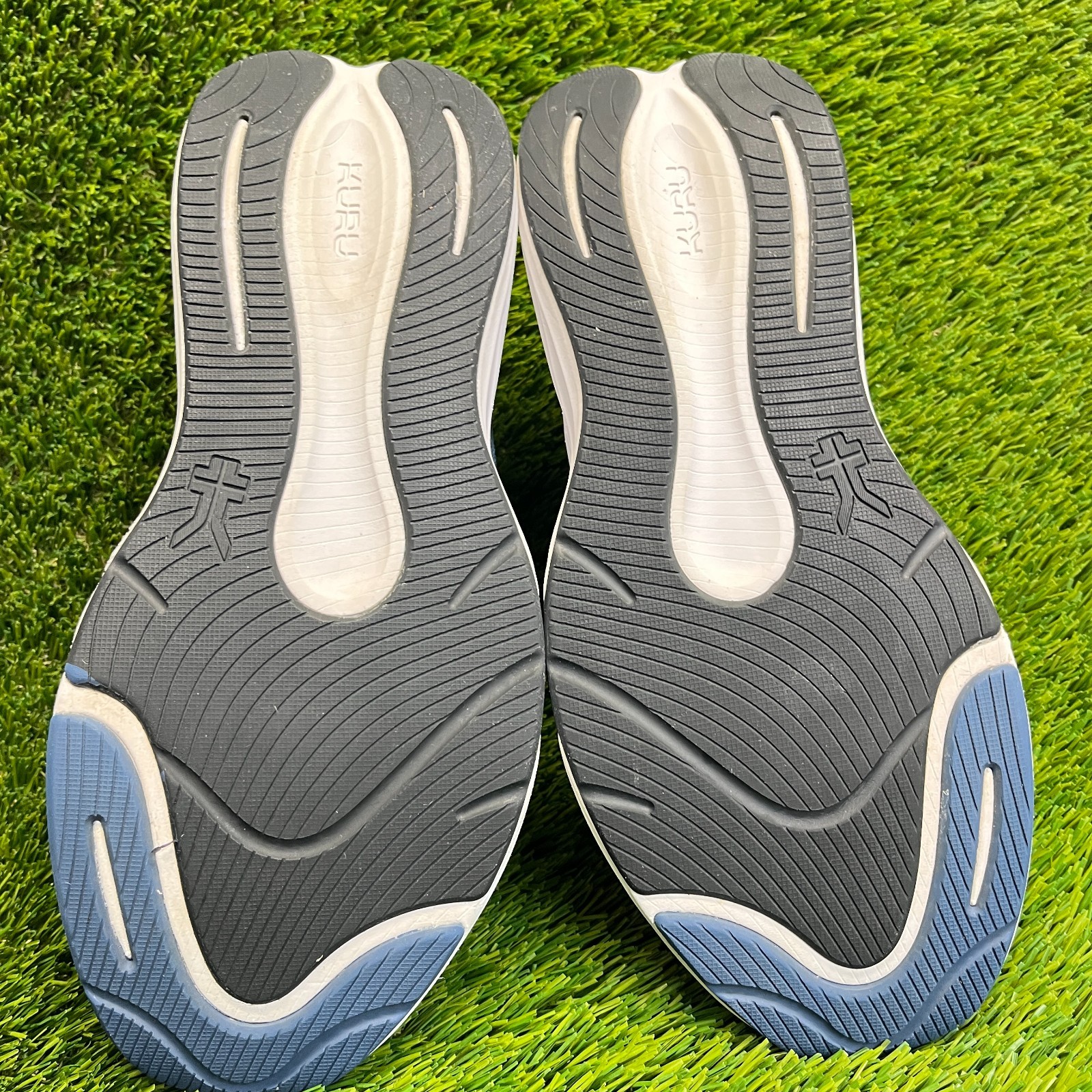 Kuru Atom 2 Mens Size 9 Blue White Black Athletic Running Walking Shoes Sneakers