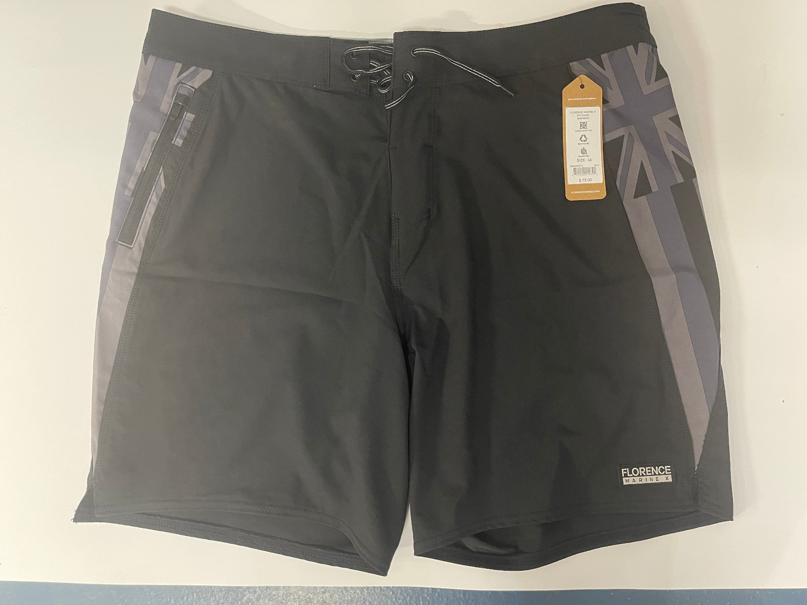 NEW wTAGS, Mens Florence Marine X Boardshort, Pro Hawaii, 4 way stretch, Drawstr